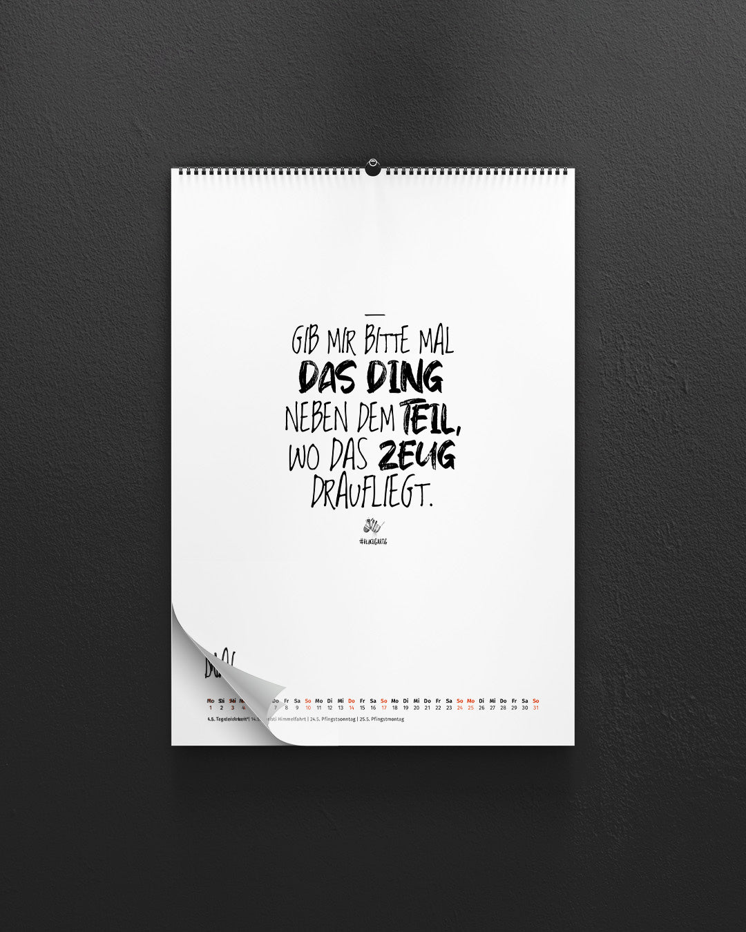 #heinzigartig Sprüche-Kalender 2026