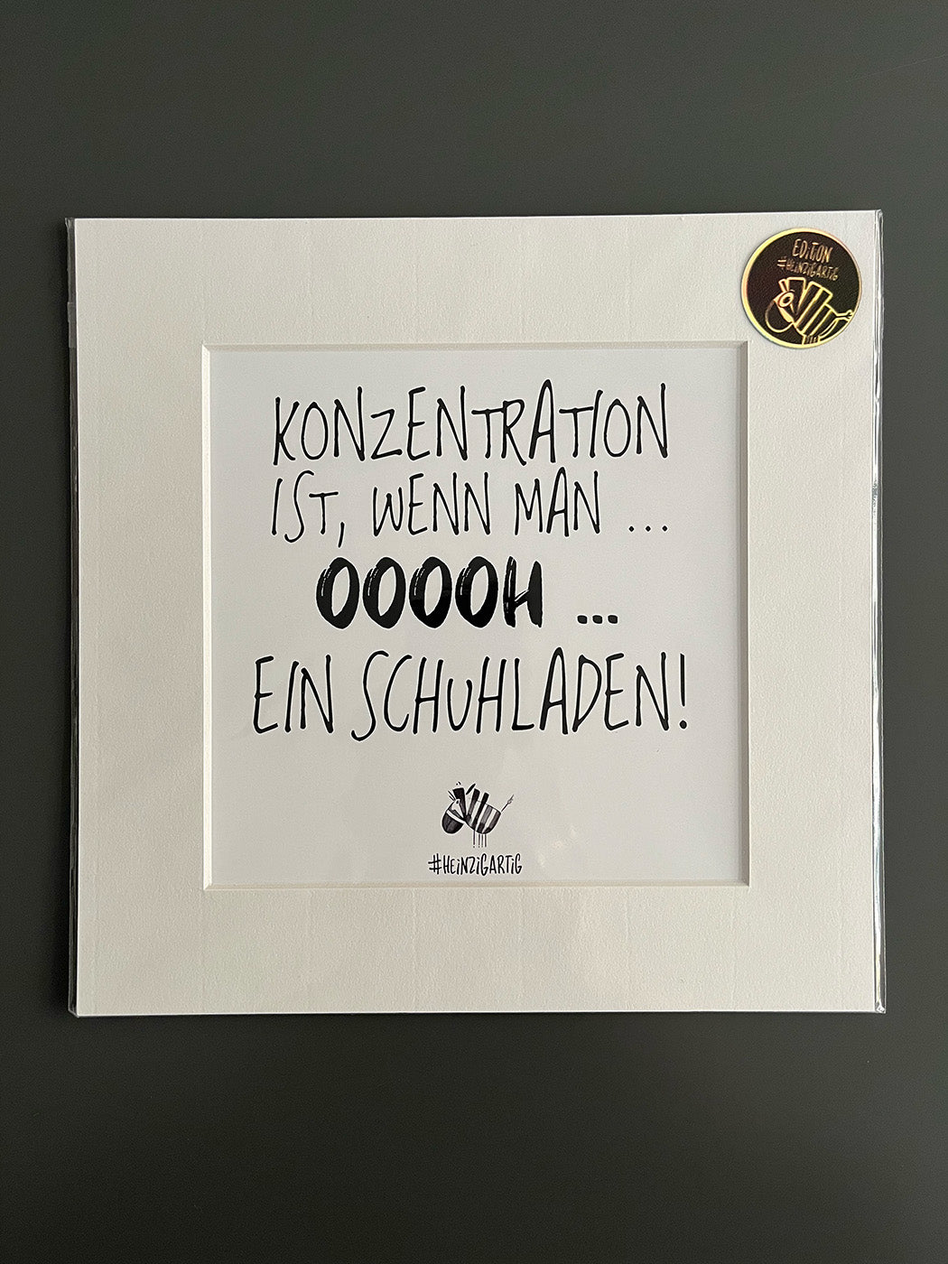 Bild "Konzentration ist, wenn man..."