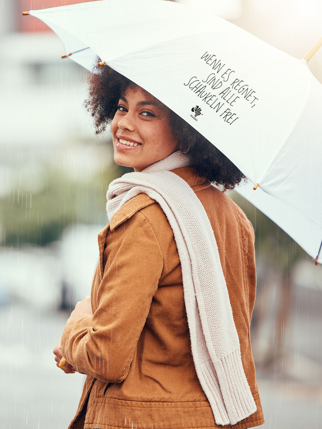 Regenschirm "Wenn es regnet, sind alle Schaukeln frei"