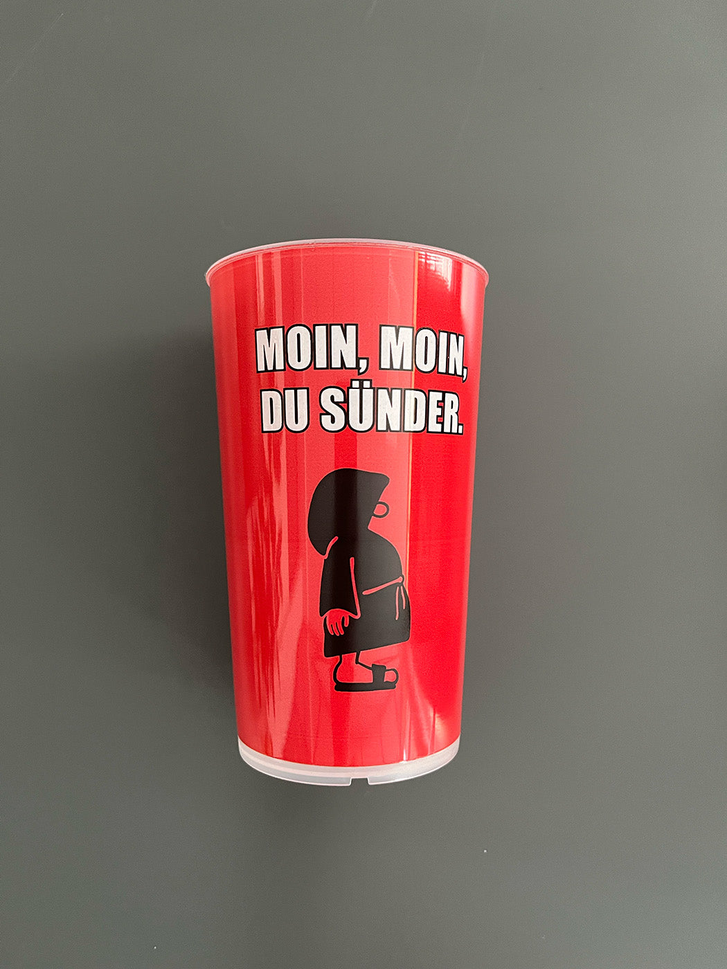 Mehrwegbecher "Moin, moin, du Sünder"