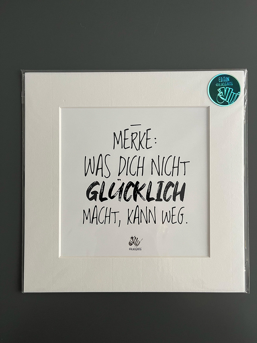 Bild "Was dich nicht glücklich macht, kann weg"